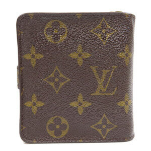 Louis Vuitton Canvas Compact Monogram Bi fold Wallet Zip